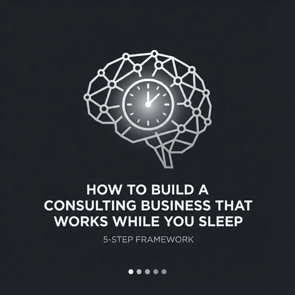 How to Build a Consulting Business That Works While You Sleep (5-Step Framework)