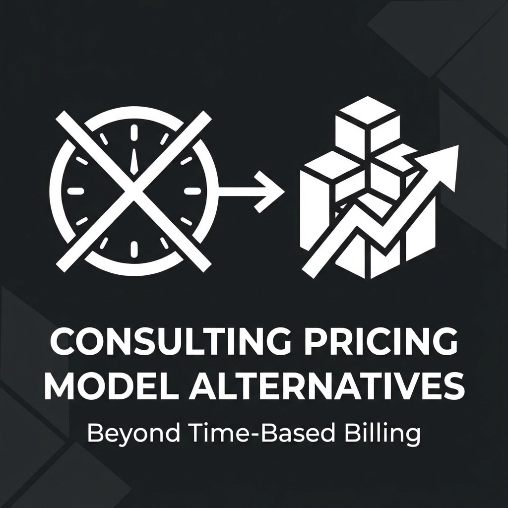 Consulting Pricing Model Alternatives: Beyond Time-Based Billing