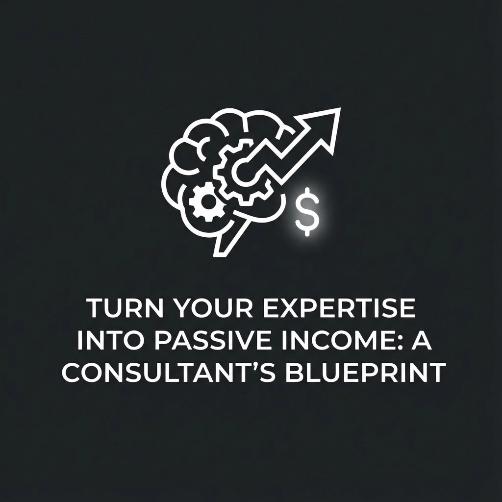 Turn Your Expertise Into Passive Income: A Consultant's Blueprint